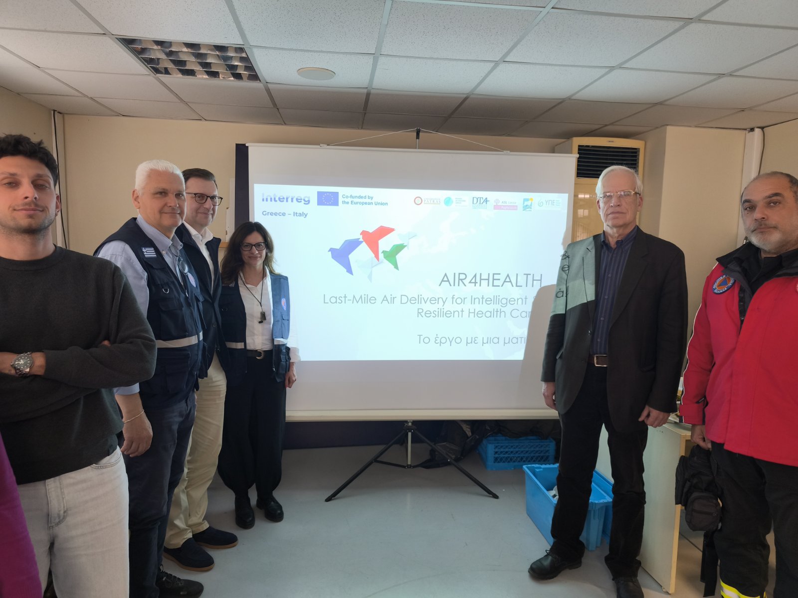 Πάτρα: Παρουσιάστηκε το ευρωπαϊκό έργο «Air4HEALTH» για άμεση μεταφορά ιατρικού υλικού με drones ΦΩΤΟ