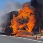 Πάτρα: Πανικός σε δρομολόγιο του ΚΤΕΛ με 48 επιβάτες - Επιασε φωτιά