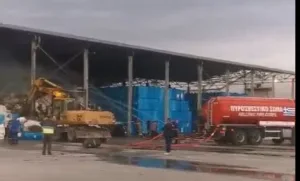 Λιβαδειά: Φωτιά σε εργοστάσιο βάμβακος ΒΙΝΤΕΟ