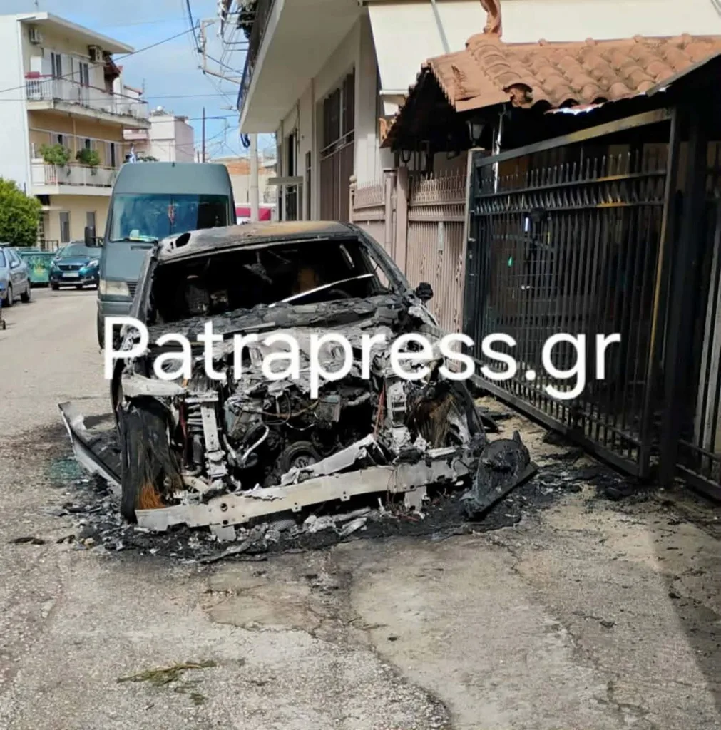 Πάτρα: Εκαψαν αυτοκίνητο επιχειρηματία - Τα ευρήματα της Πυροσβεστικής ΦΩΤΟ