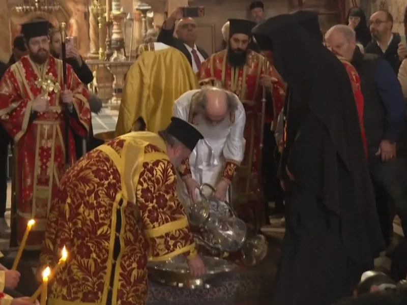 Η Τελετή του Νιπτήρος επιστρέφει στον Παναγιο Τάφο στα Ιεροσόλυμα