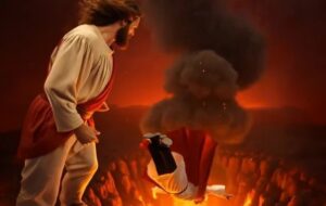 Βίντεο από το Ιράν μέσω ΑΙ με τον Χριστο να ρίχνει τον Τραμπ στην Κόλαση