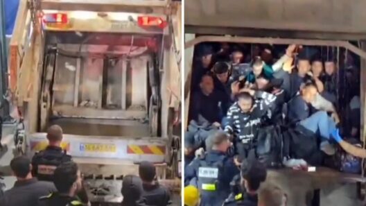 Ισραήλ: Μεταφορά Παλαιστίνιων μεταναστών σε απορριμματοφόρο ΒΙΝΤΕΟ