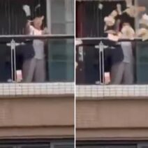 Πέταξε από το μπαλκόνι 160.000 δολάρια γιατί τσακώθηκε με τον άνδρα της! ΒΙΝΤΕΟ