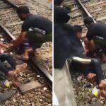 Μπαγκλαντές: Συγκλονιστικό βίντεο με πατέρα να πέφτει πάνω σε ράγες τρένου για να σώσει το παιδί του