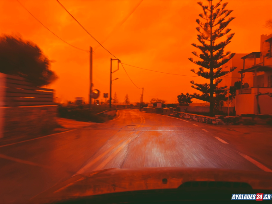 «Εξαφανίστηκαν» από την αφρικανική σκόνη Κρήτη και Κυκλάδες ΦΩΤΟ - ΒΙΝΤΕΟ