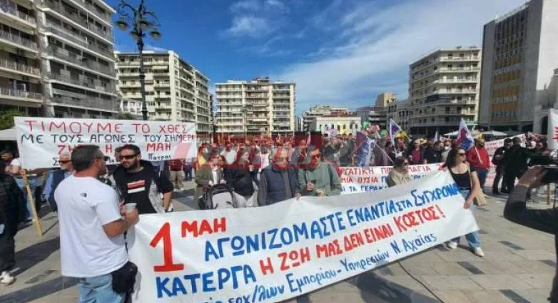 Πάτρα: Συμμετοχή των εμπόρων στην απεργιακή συγκέντρωση της Πρωτομαγιάς