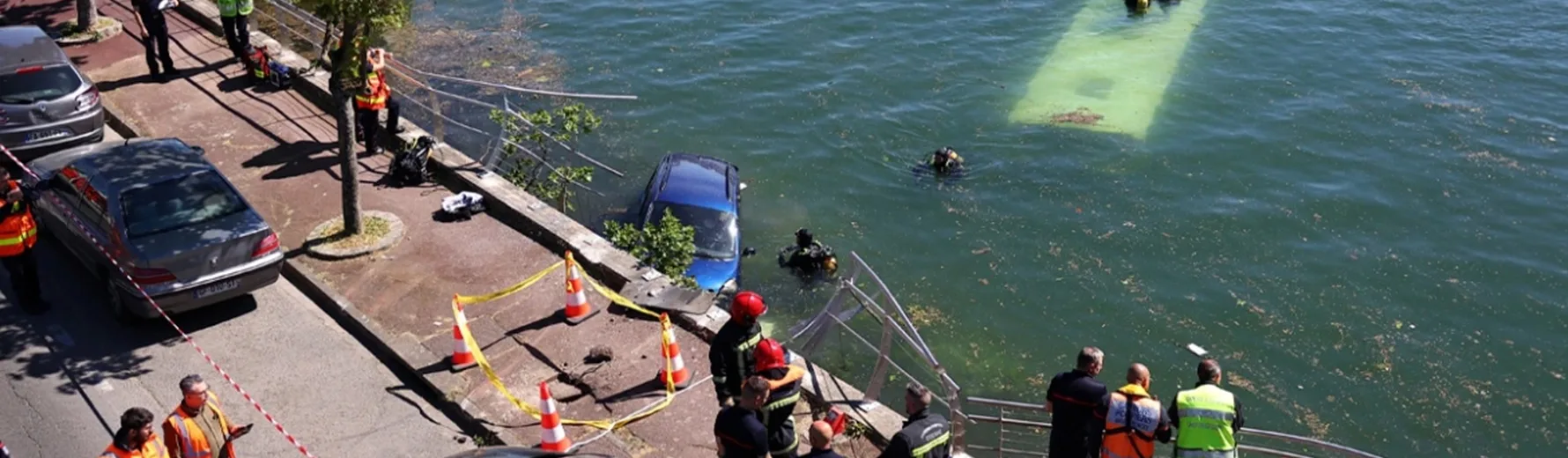 Σηκουάνας: Συναγερμος για λεωφορείο που έπεσε στον ποταμό - Τι συνέβη ΒΙΝΤΕΟ