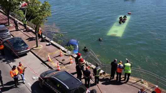 Σηκουάνας: Συναγερμος για λεωφορείο που έπεσε στον ποταμό - Τι συνέβη ΒΙΝΤΕΟ