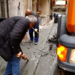 Κυψέλη: Πλημμύρισαν δρόμοι με υγρό που μοιάζει με τσιμέντο ΦΩΤΟ