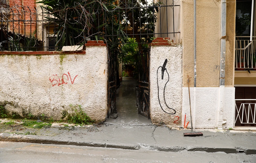 Κυψέλη: Τι είναι ο αθηναϊκός σχιστόλιθος που ανέβλυζε από αυλή εγκαταλειμμένου σπιτιού ΦΩΤΟ