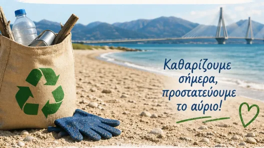 Καθαρισμός της παραλίας Πλαζ από το Πανεπιστήμιο Πατρών