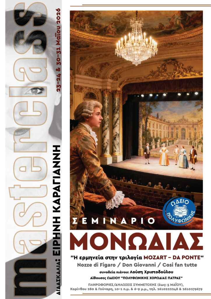 Σεμινάριο μονωδίας στο Ωδείο της «Πολυφωνικής» Πατρών ΦΩΤΟ