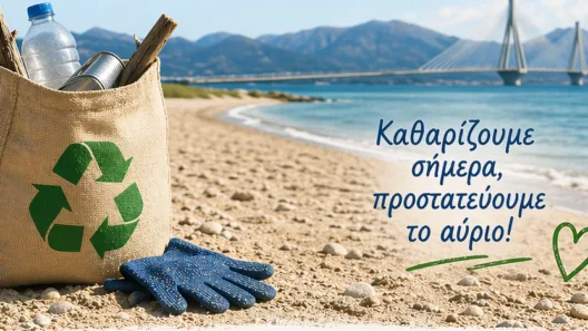 Καθαρισμός της παραλίας Πλαζ από το Πανεπιστήμιο Πατρών