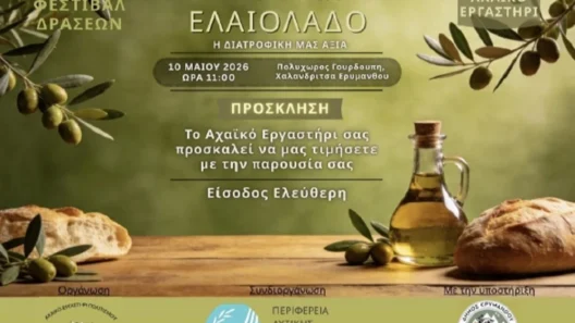 Το 3ο Φεστιβάλ «Ελιά και Ελαιόλαδο η διατροφική αξία», στην Χαλανδρίτσα