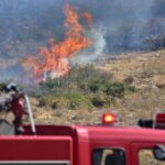 Πάτρα: Φωτιά κοντά στον καταυλισμό ρομά Ριγανοκάμπου