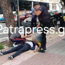 Πάτρα: Πτώση άνδρα στο κέντρο - Άμεσα στο σημείο οι Πρώτες Βοήθειες (ΦΩΤΟ)