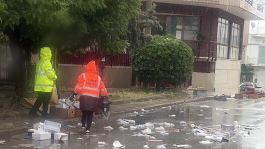 Αίγιο: Γέμισε ο δρόμος...φρούτα και ζαρζαβατικά - Η Λαΐκή στο έλεος της βροχής ΦΩΤΟ