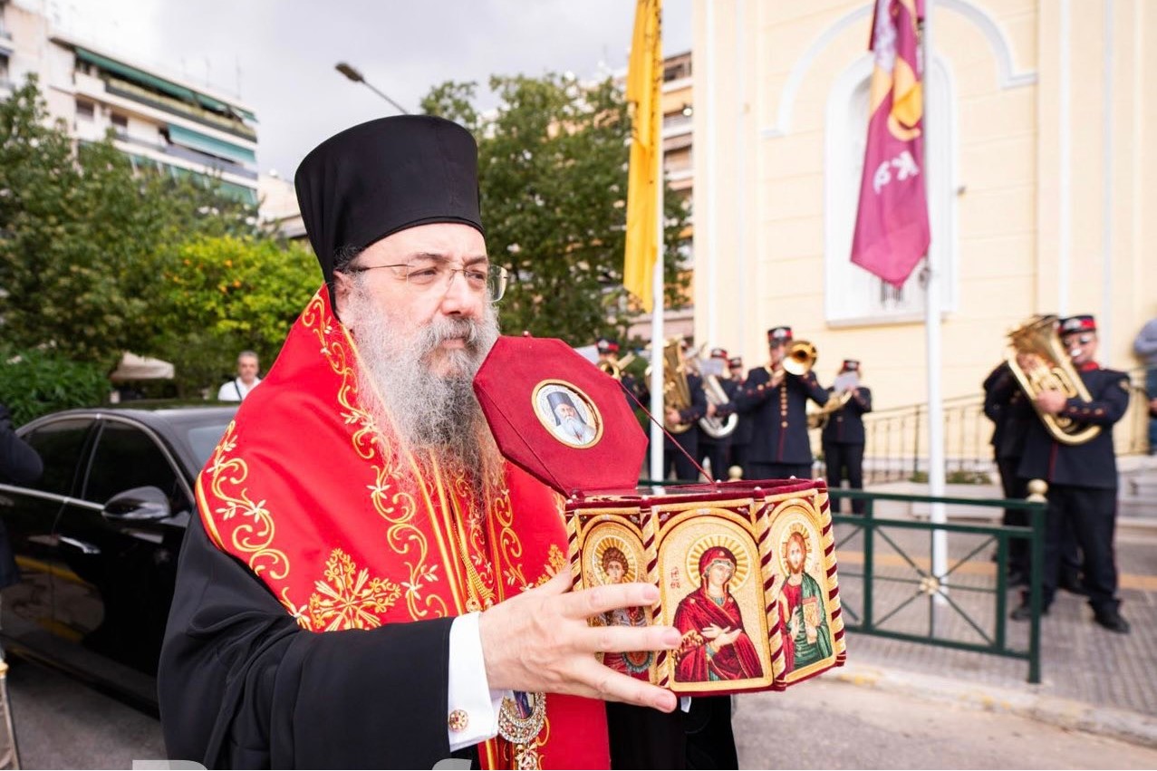 Η Ιερά Μητρόπολη Πειραιώς υποδέχθηκε την Τιμία Κάρα του Γερβασίου εκ Πατρών ΦΩΤΟ 4 Η Ιερά Μητρόπολη Πειραιώς υποδέχθηκε την Τιμία Κάρα του Γερβασίου εκ Πατρών ΦΩΤΟ