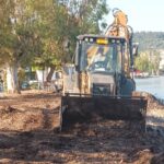 Μονοδένδρι: Παραλία και δρόμος ετοιμάζονται για λουόμενους και θαμώνες ΦΩΤΟ