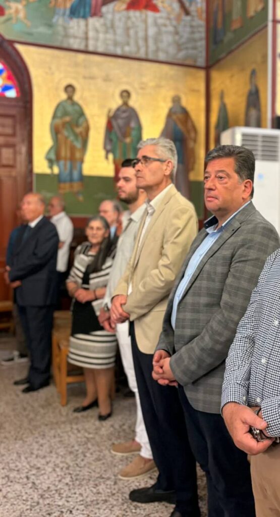 Ο Δημήτρης Παλούμπης στην Αγία Τριάδα, στον Ψαθόπυργο ΦΩΤΟ