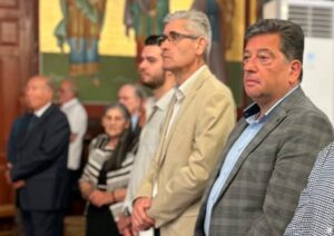 Ο Δημήτρης Παλούμπης στην Αγία Τριάδα, στον Ψαθόπυργο ΦΩΤΟ