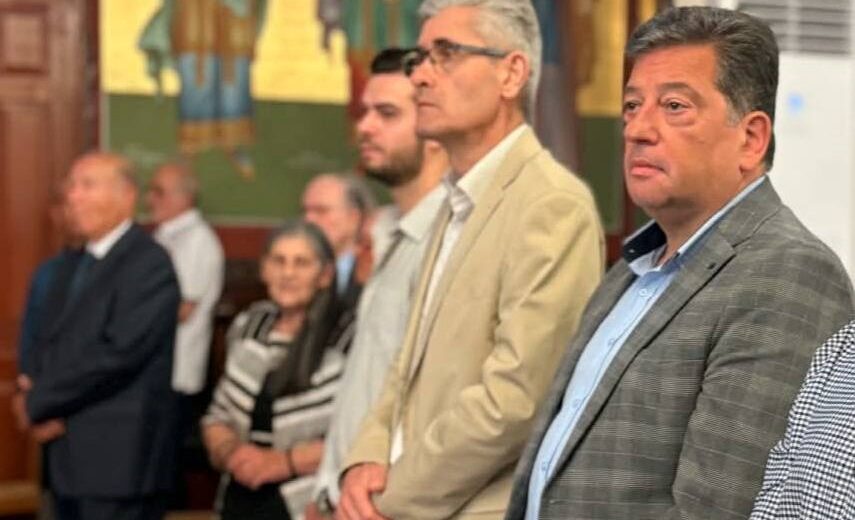 Ο Δημήτρης Παλούμπης στην Αγία Τριάδα, στον Ψαθόπυργο ΦΩΤΟ