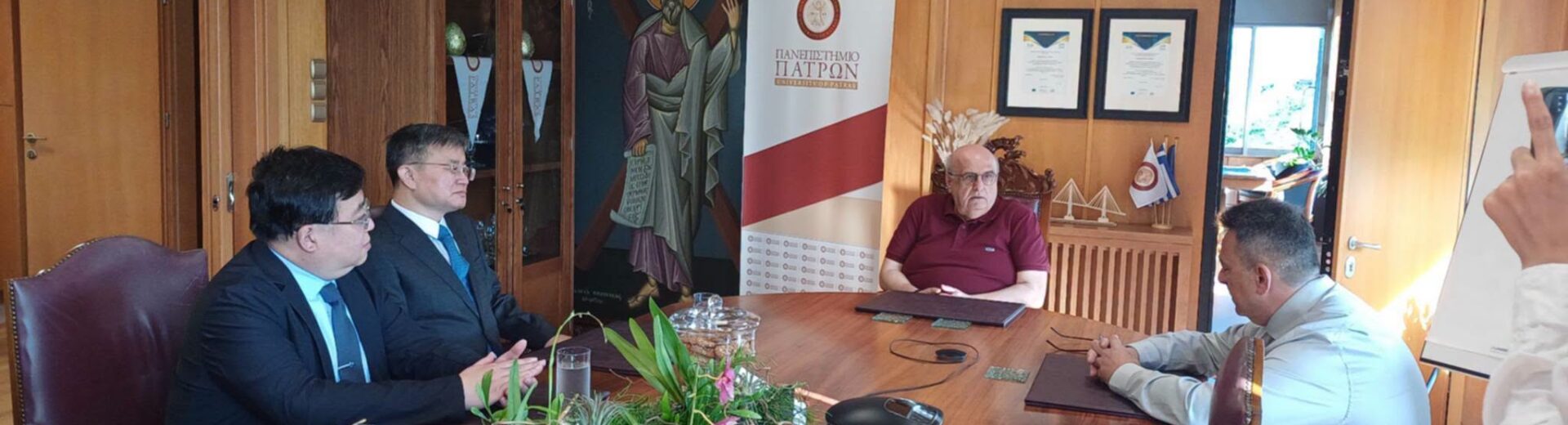 Επίσκεψη Κινέζων και Ουκρανής στο Πανεπιστήμιο Πατρών ΦΩΤΟ