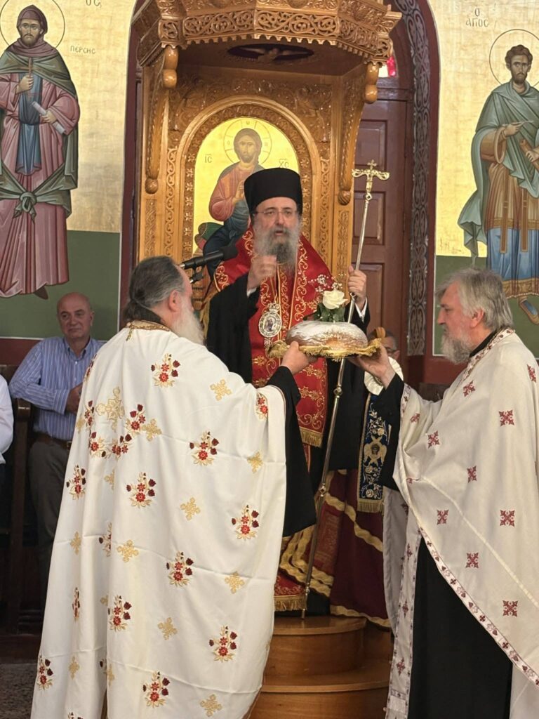 Ο Δημήτρης Παλούμπης στην Αγία Τριάδα, στον Ψαθόπυργο ΦΩΤΟ