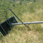 Αχαΐα: Δολιοφθορά σε φωτιστική κολώνα της Πατρών - Τριπόλεως ΦΩΤΟ