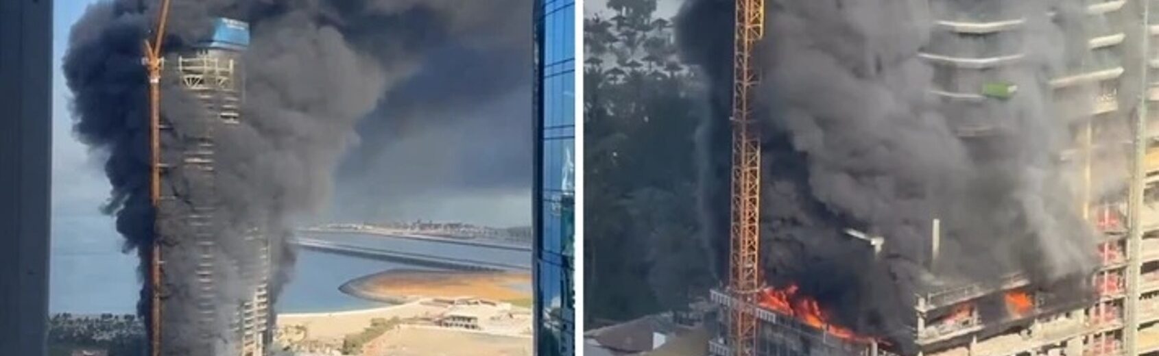 Στις φλόγες υπό κατασκευή ουρανοξύστης στο Ντουμπάι ΒΙΝΤΕΟ