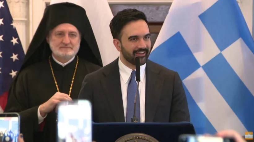 «Ζήτω η Ελλάδα» από τον δήμαρχο Νέας Υόρκης ΒΙΝΤΕΟ