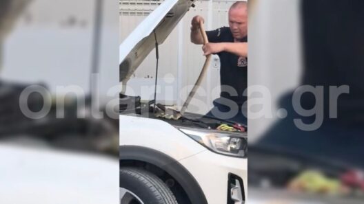 Λάρισα: Πυροσβέστες έβγαλαν φίδι ενάμιση μέτρου από μηχανή αυτοκινήτου ΒΙΝΤΕΟ 38 Λάρισα: Πυροσβέστες έβγαλαν φίδι ενάμιση μέτρου από μηχανή αυτοκινήτου ΒΙΝΤΕΟ