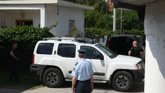 Λόγγος: Απολογείται, σήμερα, ο Ιταλός κατηγορούμενος για το διπλό έγκλημα, συζύγου και γιου - «Μυστήριο» συνεχίζει να καλύπτει την υπόθεση - Όλες οι εξελίξεις 38 Αστυνομικοί και οχήματα έξω από σπίτι κατά τη διάρκεια έρευνας.