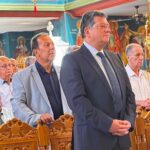 Ο Δημήτρης Παλούμπης στα ονομαστήρια του Μητροπολίτου Καλαβρύτων και Αιγιαλείας Ιερωνύμου ΦΩΤΟ