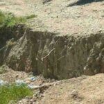 Δυτική Αχαΐα: Δρόμος κόπηκε στα δύο από τα έντονα καιρικά φαινόμενα ΦΩΤΟ