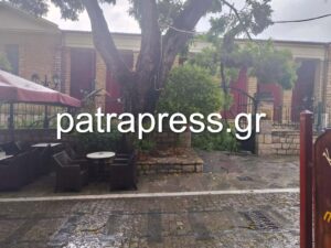 Καλάβρυτα: Η κακοκαιρία έριξε δέντρο στο Μουσείο Ολοκαυτώματος ΦΩΤΟ