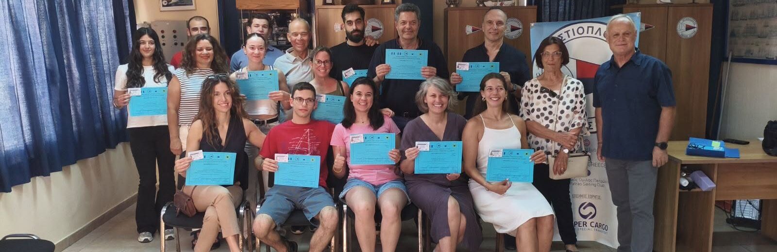 Νέοι καπετάνιοι οι εκπαιδευόμενοι του Ιστιοπλοϊκού Ομίλου Πατρών ΦΩΤΟ