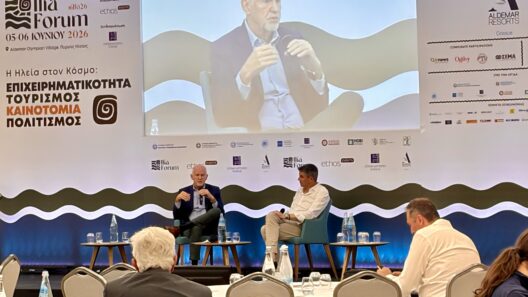 Ο Γιώργος Παπανδρέου στο Ilia Forum για τον Πολιτισμό και την Ολυμπιακή εκεχειρία