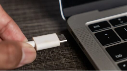 Το κρυφό μυστικό του USB-C που αλλάζει την ταχύτητα φόρτισης 46 Χέρι συνδέει λευκό καλώδιο USB-C σε θύρα φορητού υπολογιστή.