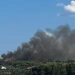 Φωτιά τώρα στην Κυρά Βρύση Κορινθίας, μήνυμα 112 για ετοιμότητα