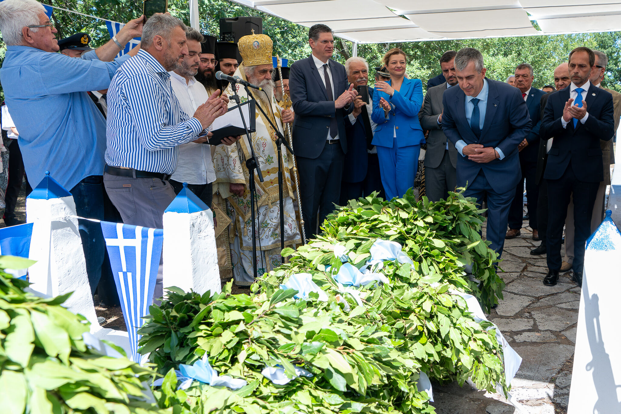 Με κάθε επισημότητα η επέτειος της Μάχης στο Πούσι στην Αρχαία Ολυμπία ΦΩΤΟ