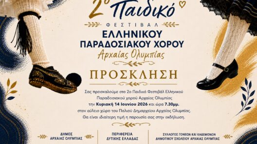 «Έρχεται» το 2ο Παιδικό Φεστιβάλ Ελληνικού Παραδοσιακού Χορού Αρχαίας Ολυμπίας 36 «Έρχεται» το 2ο Παιδικό Φεστιβάλ Ελληνικού Παραδοσιακού Χορού Αρχαίας Ολυμπίας