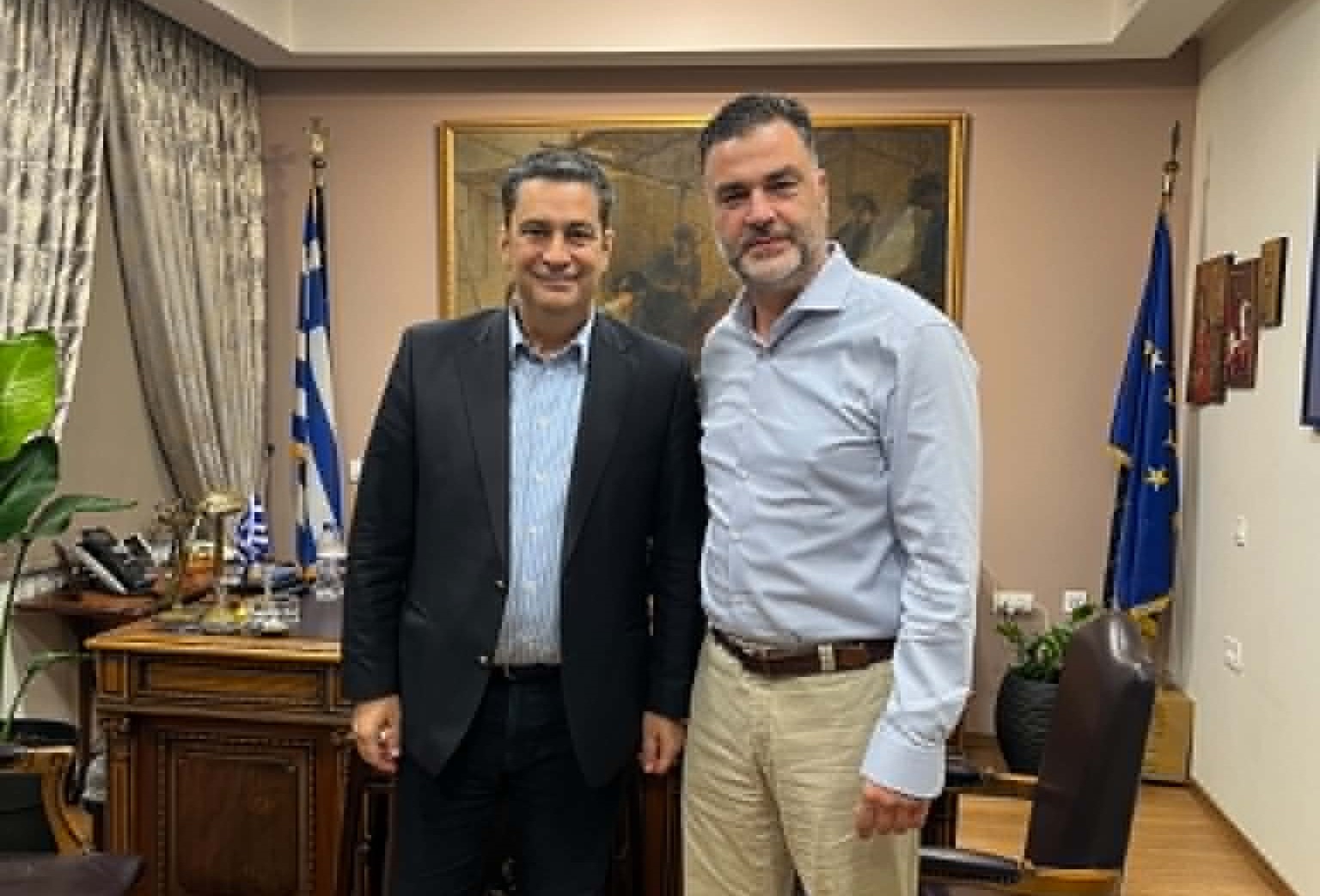 Αγρίνιο: Ο Σπύρος Σκιαδαρέσης συναντήθηκε με τον Δήμαρχο Γιώργο Παπαναστασίου