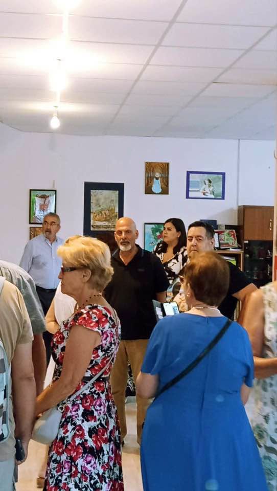 Ο Χαράλαμπος Μπονάνος στον ξάδερφο του καλλιτέχνη Αλέξανδρο Δεμαρτίνο, στο Ρίο ΦΩΤΟ