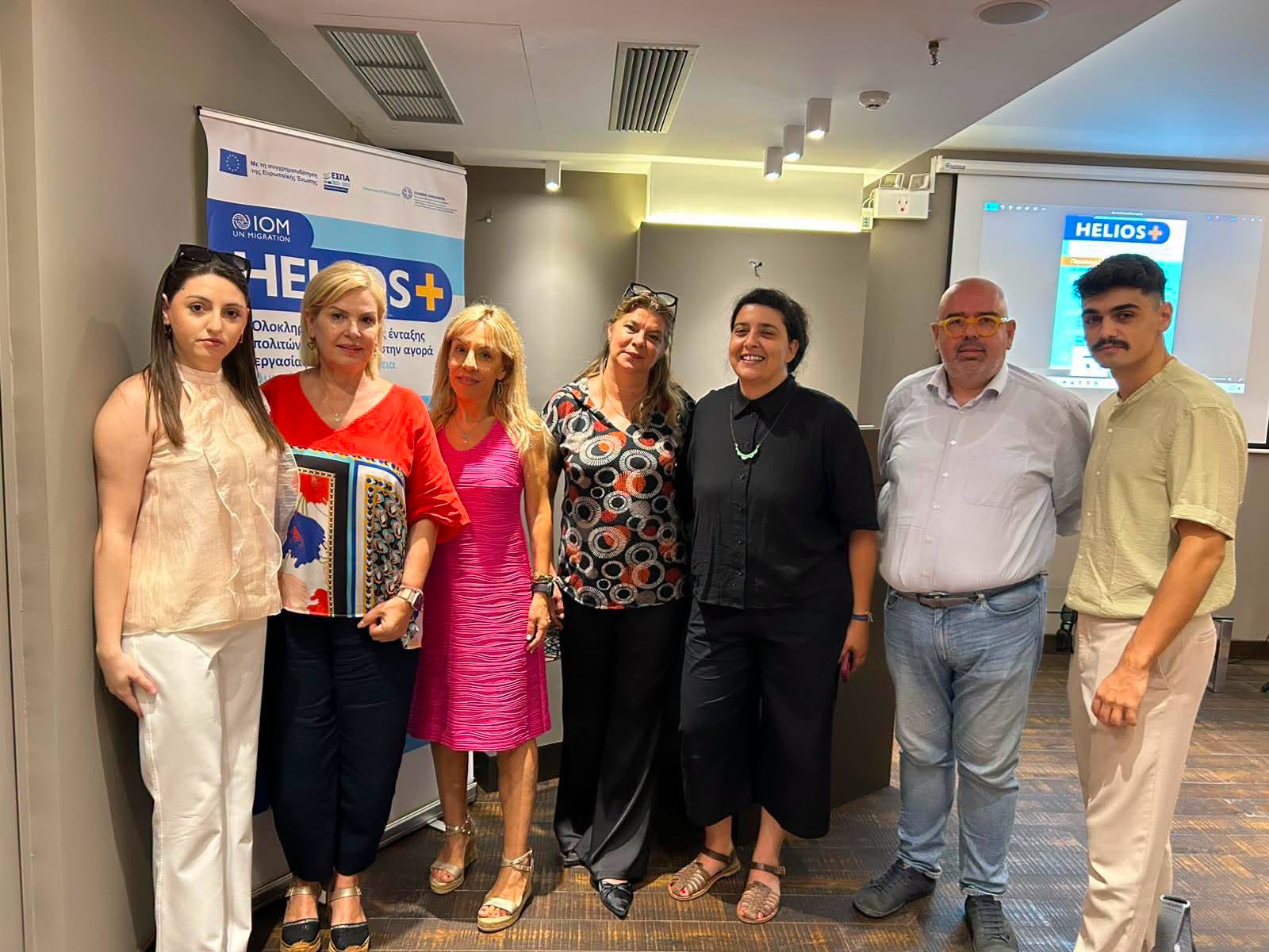 Η Γεωργία Ντάτσικα στην έδρα του Προγράμματος HELIOS+