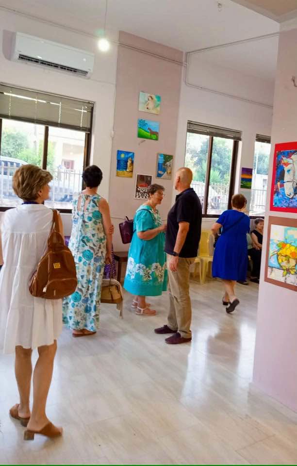 Ο Χαράλαμπος Μπονάνος στον ξάδερφο του καλλιτέχνη Αλέξανδρο Δεμαρτίνο, στο Ρίο ΦΩΤΟ