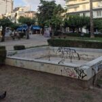Πάτρα: Στο σκοτάδι και την εγκατάλειψη το συντριβάνι της Πλατείας Ομονοίας ΦΩΤΟ