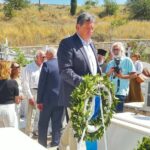 Ο Δημήτρης Παλούμπης στα Καλάβρυτα για τον Ηρακλή Πετιμεζά της Εθνικής Αντίστασης ΦΩΤΟ