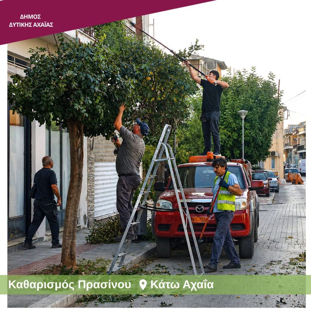 Δυτική Αχαΐα: Ευπρεπισμός, καθαρισμός και καλλωπισμός δημοσίων χώρων, από τον Δήμο ΦΩΤΟ
